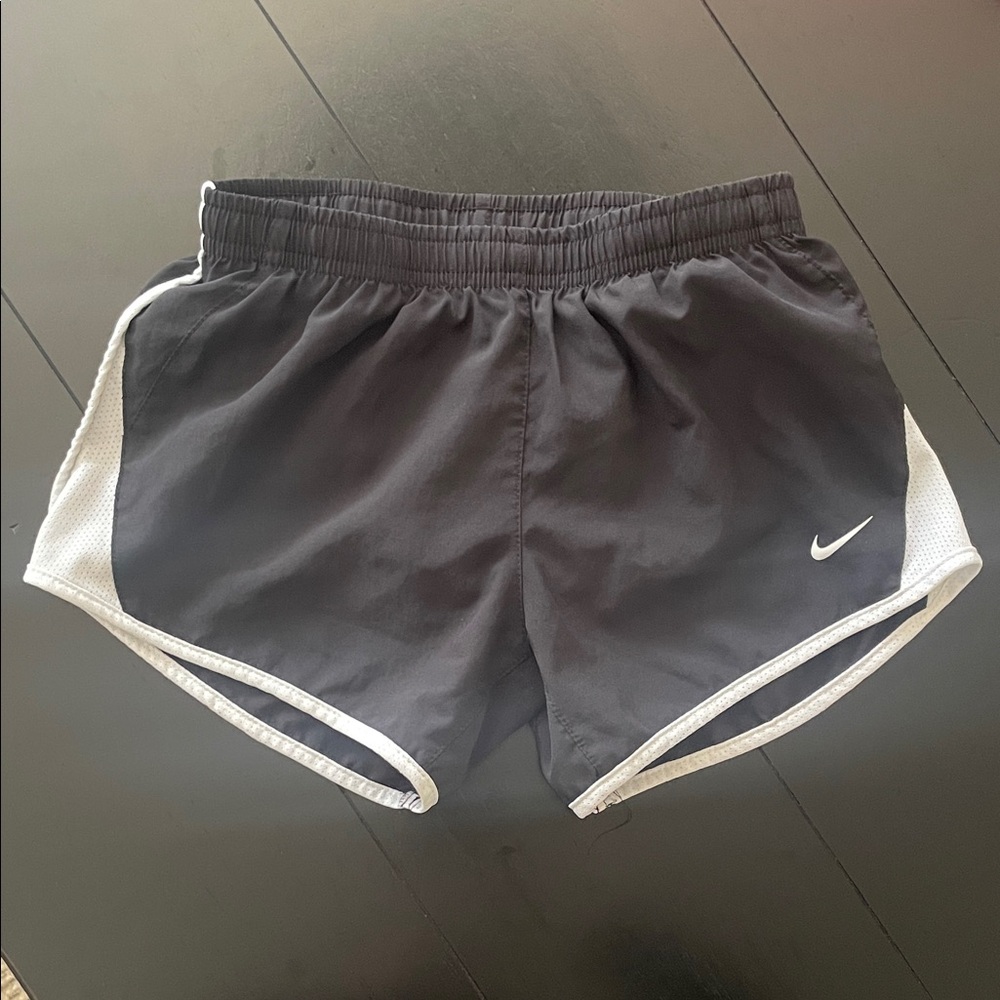 Girls Black and White Nike Shorts